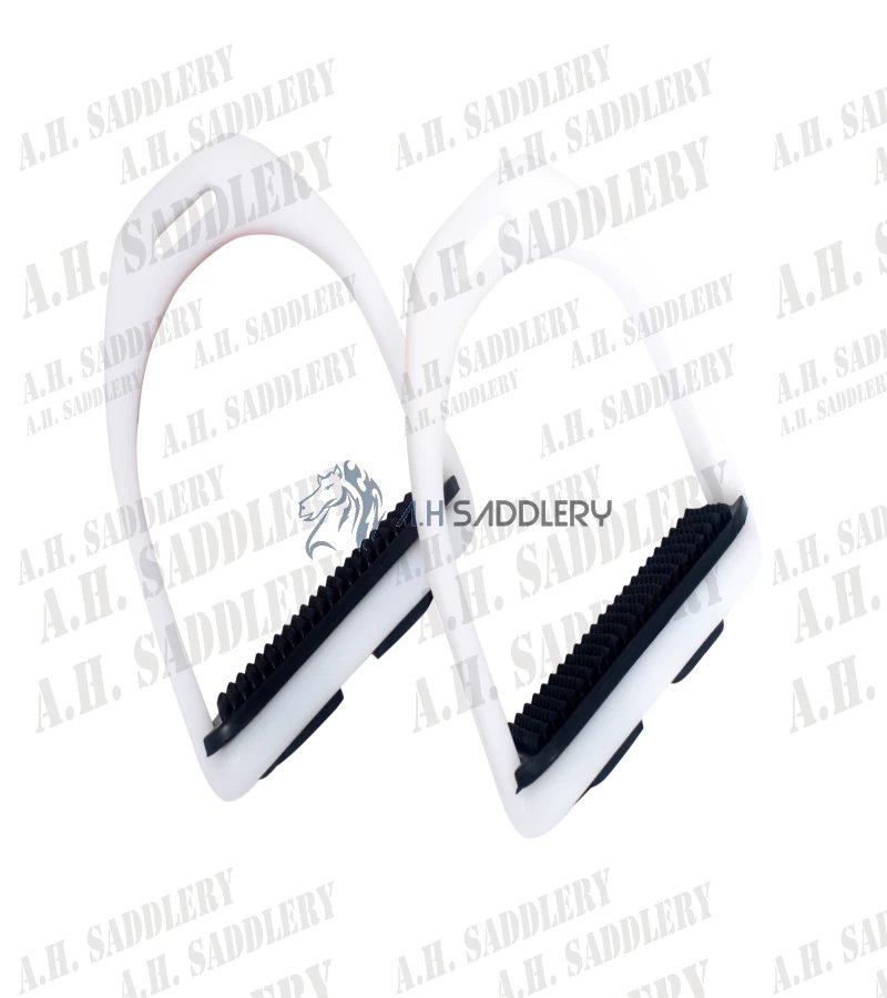 Premium Plastic Horse Stirrups with Black Treads – Style, Safety, and Performance